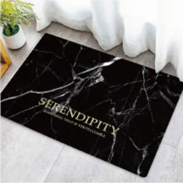 【嵐楓居家】4入奈米絨面軟式硅藻土吸水止滑地墊(踏墊/浴室.廚房地墊/速乾)