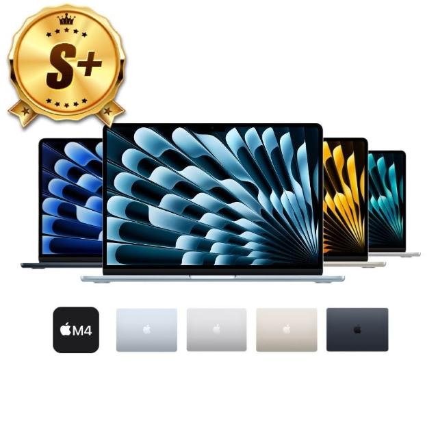 【Apple】S+級福利品 MacBook Air 13.6吋 M4 晶片 10核心CPU 8核心GPU 16G 256G SSD