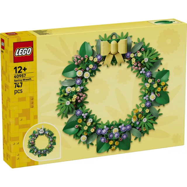 【LEGO 樂高】Iconic 40957 春季花圈(花圈 居家布置 玩具 禮物)
