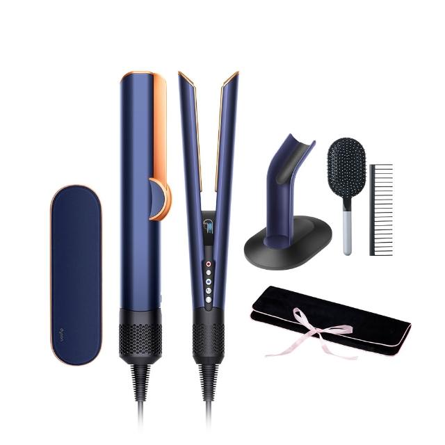 【dyson 戴森】HT01 Airstrait™ 二合一吹風直髮器 吹風機(普魯士藍色) 離子夾