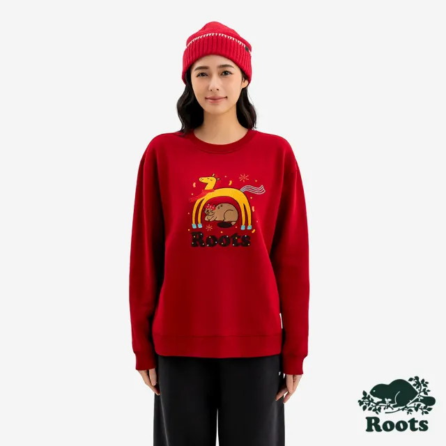 【Roots】CNY新年 Roots 女裝- YEAR OF THE HORSE 圓領上衣(紅色)