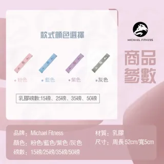 【Michael Fitness 麥克健身】乳膠翹臀圈 翹臀圈 深蹲阻力帶 拉力帶 阻力帶 翹臀圈 彈力圈(升級不捲邊)