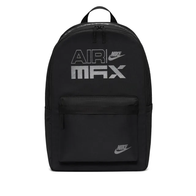 【NIKE 耐吉】後背包 書包 運動包 電腦包 大容量 NK HERITAGE BKPK AIRMAX SP26 黑 IM7436-010