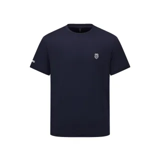 【K-SWISS】運動短袖 MS JACQUARD T 圓領 上衣 男款 深藍色 1012065-499