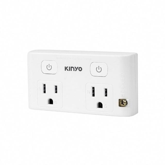 【KINYO】3P雙插旋轉插頭轉接器/壁插 (WRO-322)