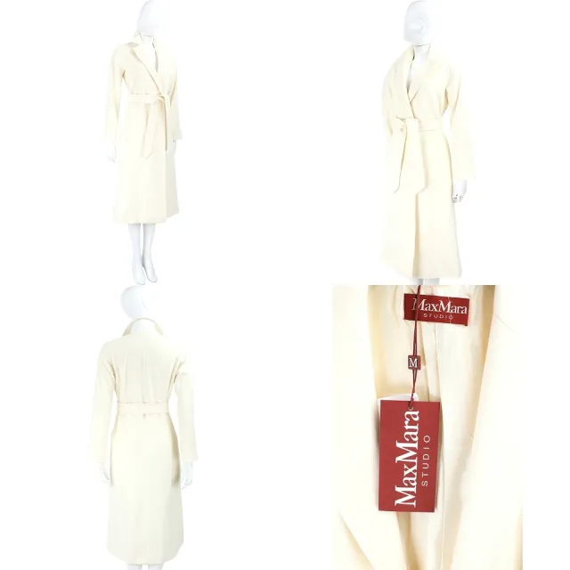 【MaxMara】100%羊毛 長袍式 綁帶大衣-5款可選(義大利精品)