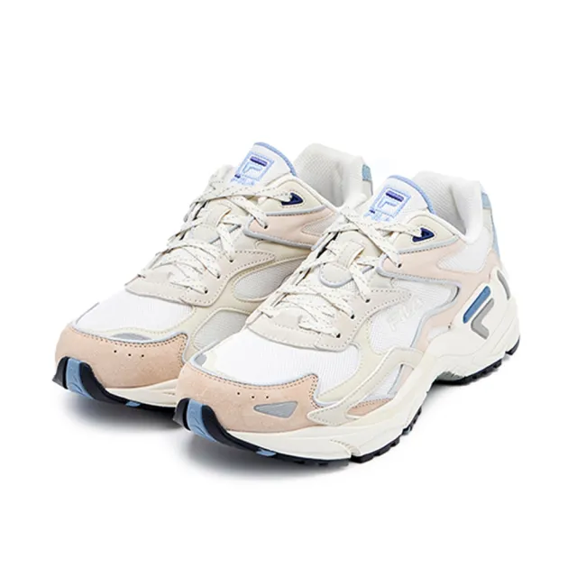 【FILA】Catapult 男女 運動休閒鞋 復古運動鞋 老爹鞋 舒適 米 奶茶(4-C120Z-924)