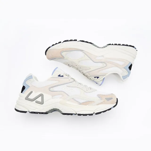 【FILA】Catapult 男女 運動休閒鞋 復古運動鞋 老爹鞋 舒適 米 奶茶(4-C120Z-924)