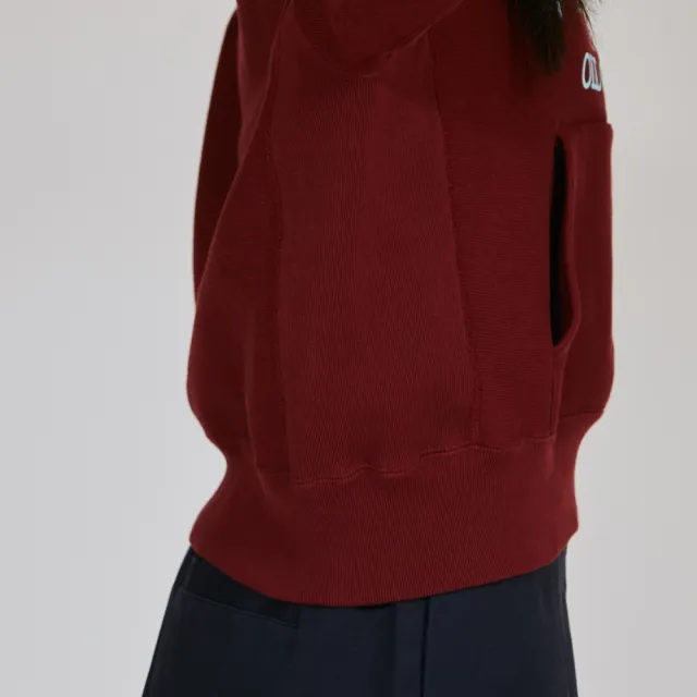【Champion】官方直營 女款-CASUAL 寬版印花長袖連帽T -2色 (CW-C103 日規)