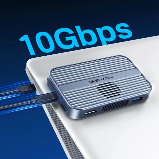 ACASIS 阿卡西斯 10Gbps M.2 NVMe SSD外接盒 支援手機 影像傳輸(帶冷卻風扇)