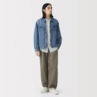 【MUJI 無印良品】男二重織裏毛褲(黑色/卡其綠/暗藍)