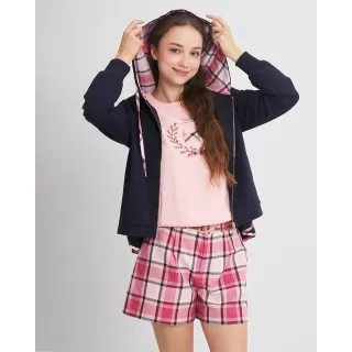 【SCOTTISH HOUSE】連帽長袖外套-卡其/丈青 CJXA1202