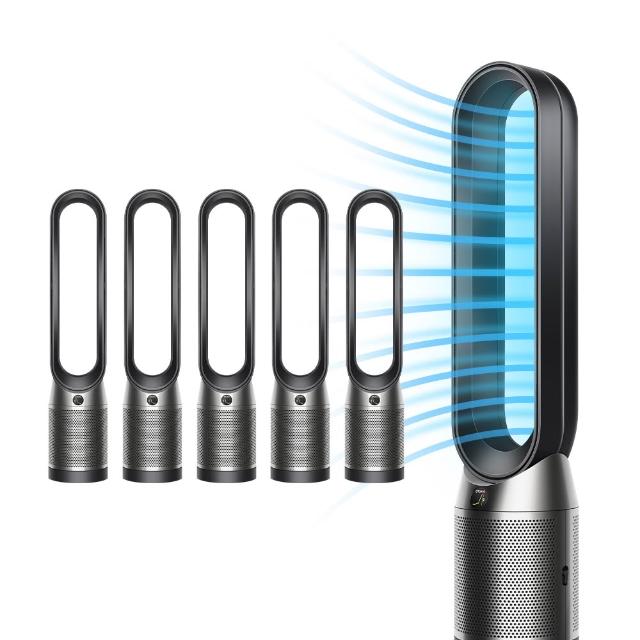 【dyson 戴森】TP07 Purifier Cool 二合一空氣清淨機(黑鋼色) (5入超值組)