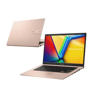 【ASUS 華碩】i7/Core7任選 - 14吋十核16G輕薄筆電-蜜誘金(VivoBook X1404VA/16G/1TB SSD/W11)