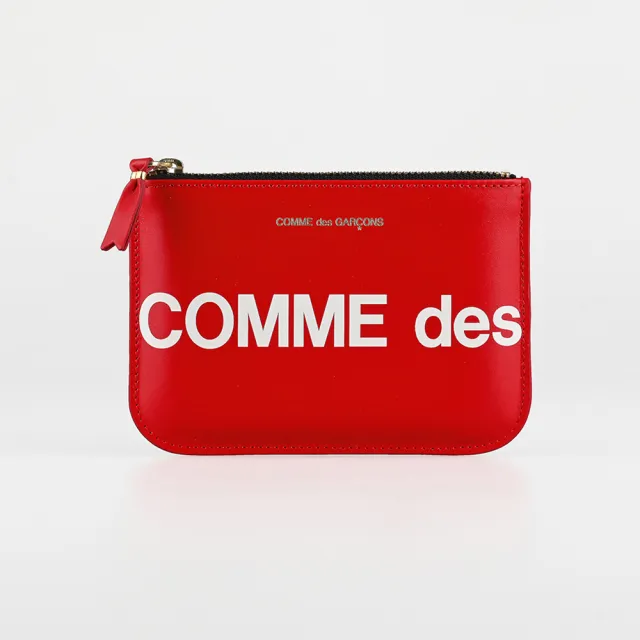 【Comme Des Garcons CDG】雙11 川久保玲拉鍊零錢包(紅)