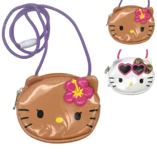 【小禮堂】雙11 Sanrio 三麗鷗 Hello Kitty 皮質造型斜背包 千禧Y2K