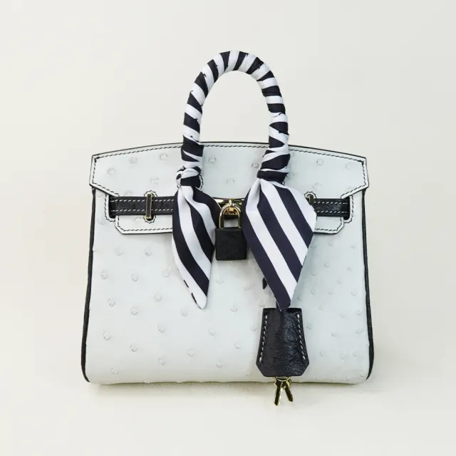 【M2nd】珍稀鴕鳥皮迷你柏金包(T9407A)