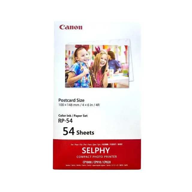 【Canon】RP-54 專用相印紙_公司貨(SELPHY CP1000/CP1300/CP910/CP820/CP1500)