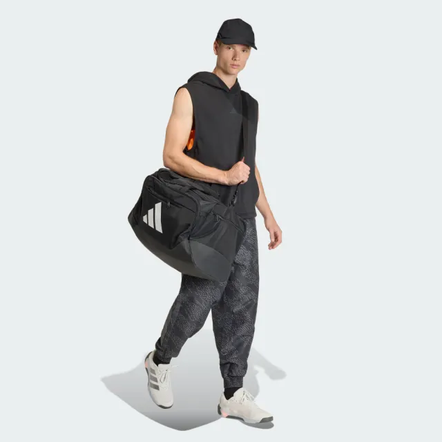 【adidas 愛迪達】TRAINING DEFENDER 健身包(JZ0607 訓練包 行李袋 黑/M)