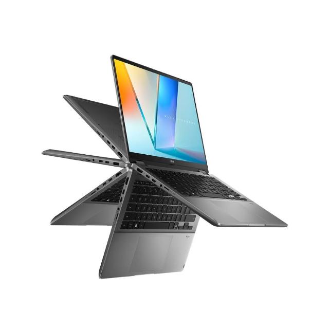 【ASUS 華碩】65W快充組★14吋Ultra7翻轉觸控AI筆電(Vivobook 14 Flip TP3407SA/Ultra 7-258V/32G/1TB/W11)
