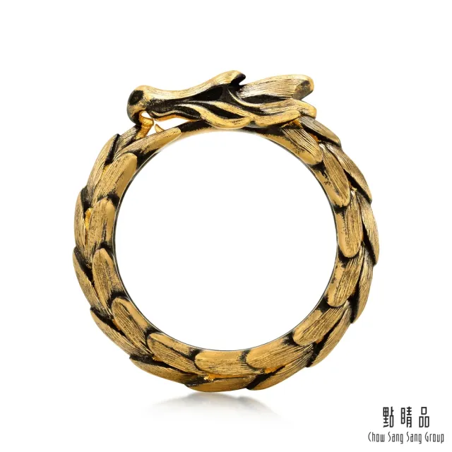 【點睛品】霸氣神龍 黃金戒指_計價黃金(港圍21號)