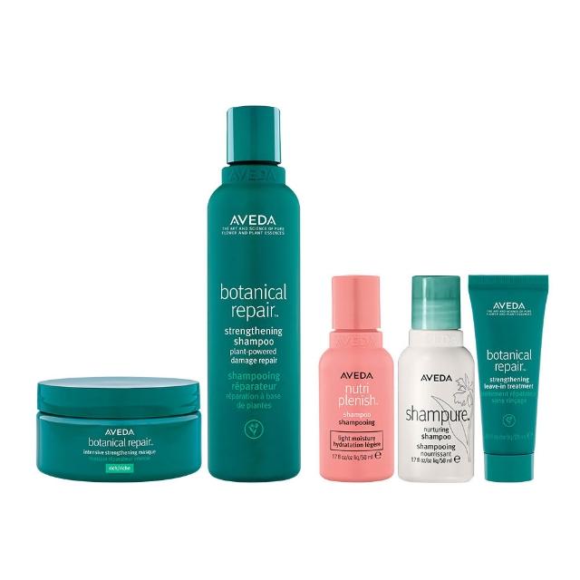 【AVEDA】深層護髮組(蘊活煥欣/蘊活淨瑕/花植結構/蘊活光萃 5款任選+重鍵護髮膜200ml)