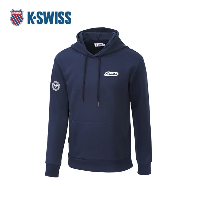 【K-SWISS】連帽長袖 TW HOODIE 2 帽T 口袋 男款 深藍色 1012497-426