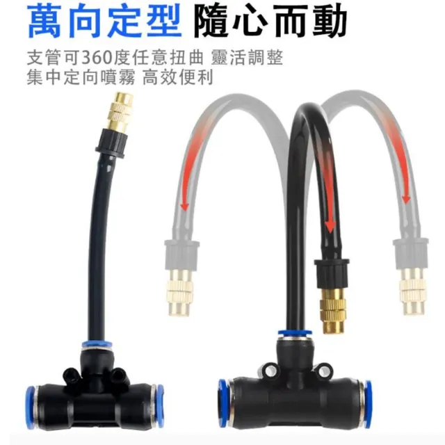 【巧可】可調霧化噴頭 澆水澆花器 20米20個萬向噴頭 可調萬向噴水槍 澆灌 澆水澆花器 現貨