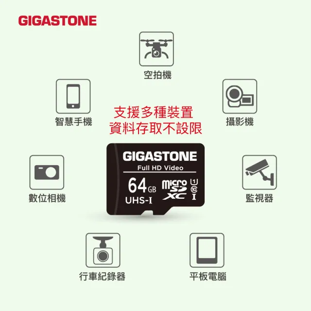 【Gigastone 立達國際】microSDHC UHS-Ⅰ U1 32GB相機攝影記憶卡(32G支援兒童相機/手機/相機/音箱)