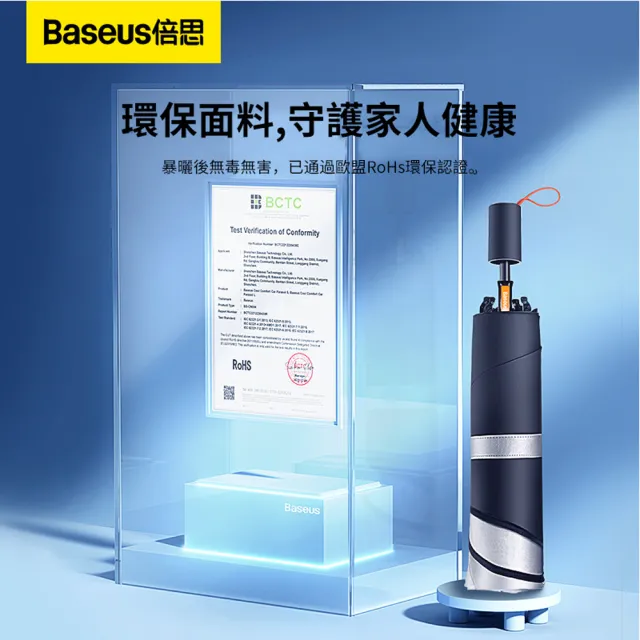 【BASEUS】618大促  倍思 汽車前檔玻璃防曬隔熱遮陽傘 夏季8骨車載降溫清涼傘 車用折疊遮陽擋板