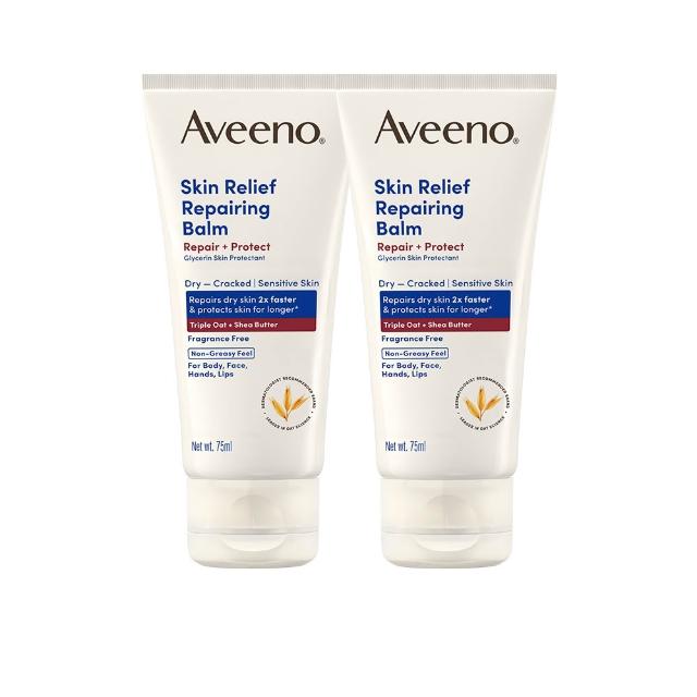 【Aveeno 艾惟諾】超值2入-燕麥高效舒緩萬用霜75ml