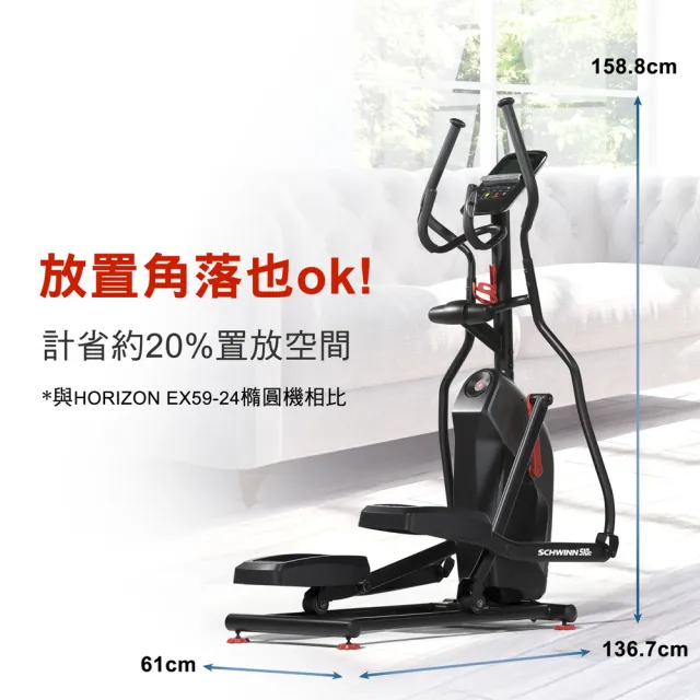 【JOHNSON 喬山】Schwinn 510E 橢圓機/交叉訓練機