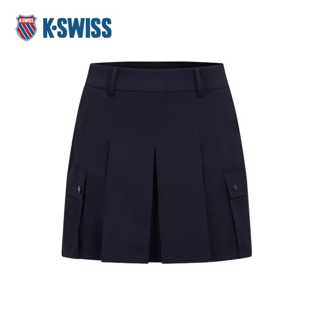 【K-SWISS】梭織半身裙 SKIRTKC7522WCSW12 休閒 女裙 深靛色 1911657-401