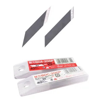 日本製NT BDC-200P 30度/BDA-200P 45度筆刀雕刻刀片 3盒120片(適用CHOSEN超音波切割刀刀片)