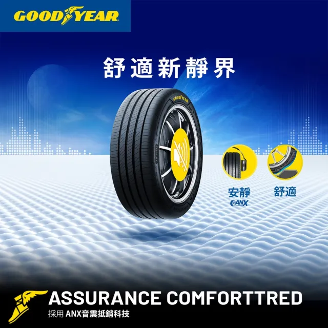【GOODYEAR 固特異】Autocare旗艦館 Assurance ComfortTred 225/45R18 ACT輪胎 四入組(靜謐舒適)