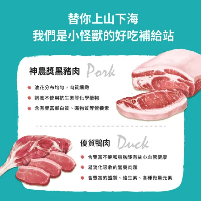 【怪獸部落】犬用1種肉無膠主食罐165gx12入-神農黑豬肉(狗主食罐 全齡適用)