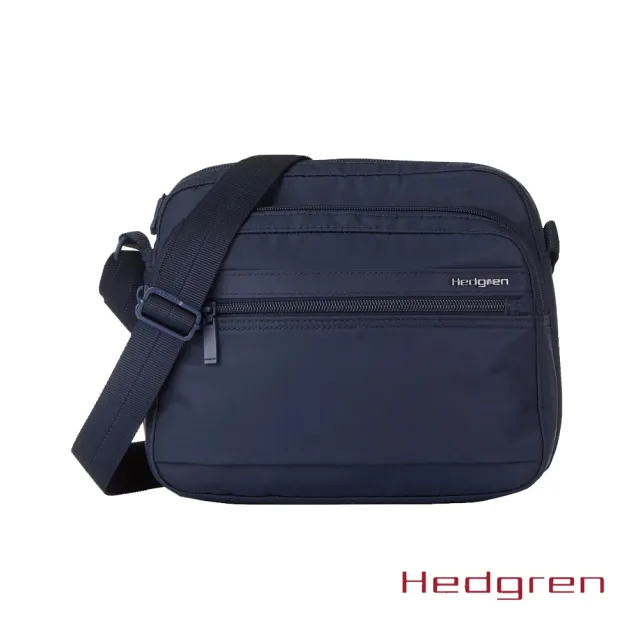 【Hedgren】雙11 INNER CITY系列 HIC226 METRO款式 RFID防盜 多格層 側背包(黑色/深藍)