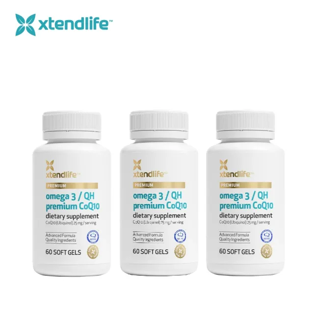 【壽滿趣】xtendife紐西蘭DHA頂級濃縮魚油-Q10頂規配方(60粒x3)