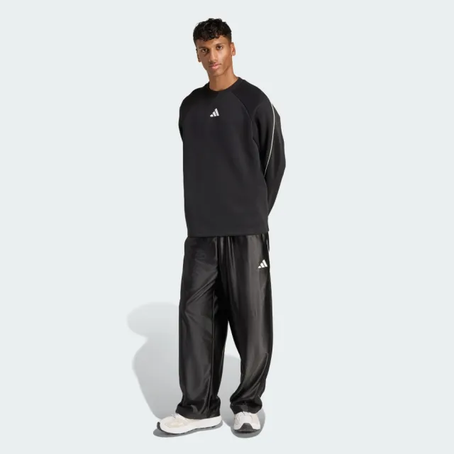 【adidas 愛迪達】長袖上衣 男 亞規 M STADIUM CRW 黑 JZ2767(S3278)