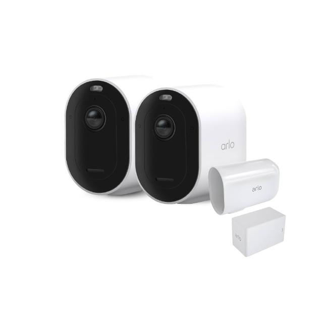 【NETGEAR】兩鏡頭組 Pro 5 2K雙頻無線雲端戶外防水WiFi網路攝影機VMC4260P+XL大容量充電電池 VMA5410