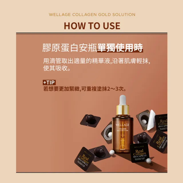 即期品【WELLAGE 唯拉珠】即期品-膠原蛋白安瓶45ml(買一 送一)