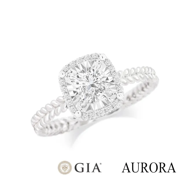 【AURORA 歐羅拉】GIA 50分 D color SI2 天然真鑽石18K金鑽戒 美好盛典