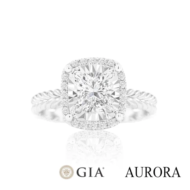 【AURORA 歐羅拉】GIA 50分 D color SI2 天然真鑽石18K金鑽戒 美好盛典