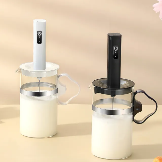 【SUNORO】義式咖啡電動奶泡器 分離式手持自動打發器 家用電動打蛋器攪拌器 快速起泡牛奶奶泡機 多用途