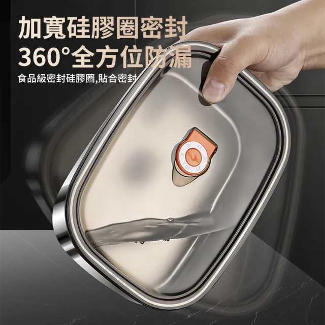 【LZQ】316不鏽鋼雙層分格便當盒 保溫飯盒 學生午飯餐盒 上班族保溫飯盒 保鮮盒（附餐具+保溫袋）