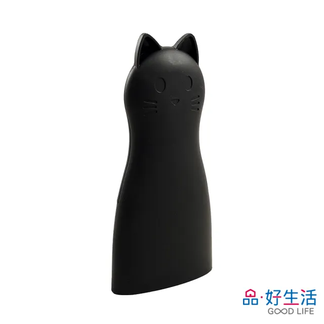 【GOOD LIFE 品好生活】品好生活 貓咪造型可站立伸縮收納迷你掃具/清潔刷