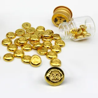 【港口王】純金9999小金豆 1公克(1g  0.26錢 理財新時尚  攢出人生大金庫)