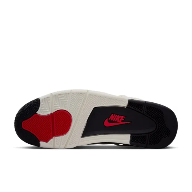 【NIKE 耐吉】Air Jordan 4 Retro 奶油白 大學紅 AJ4 緩震 氣墊 休閒鞋 運動鞋 男鞋 IM4002-100