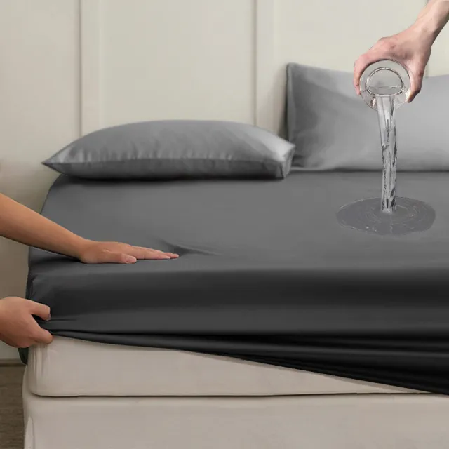 【Sleep Peacefully 寢室安居】買1送1 台灣製 黑科技石墨烯100防水保潔墊(全尺寸均一價 多色任選)