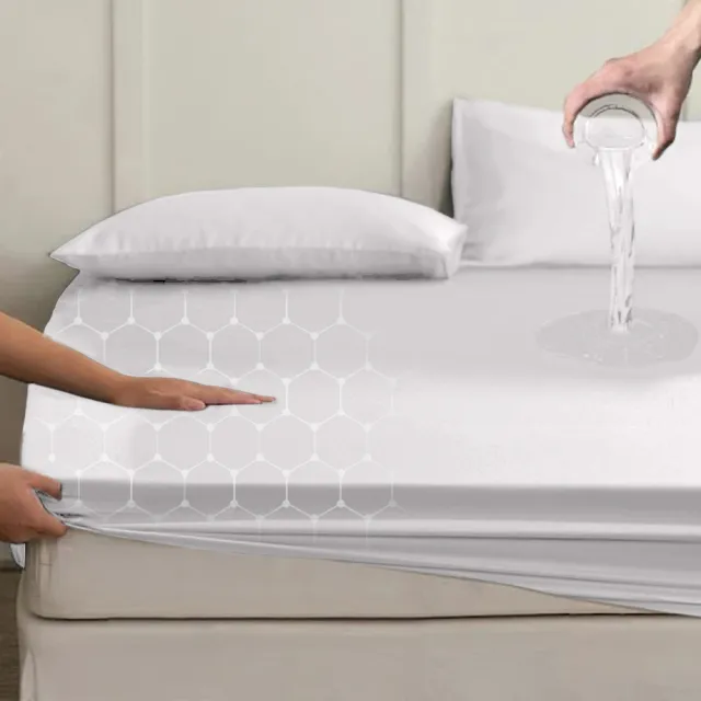 【Sleep Peacefully 寢室安居】買1送1 台灣製 黑科技石墨烯100防水保潔墊(全尺寸均一價 多色任選)